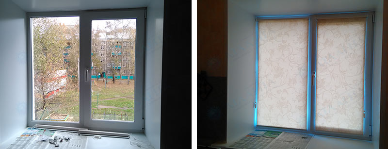 рулонные шторы на балкон